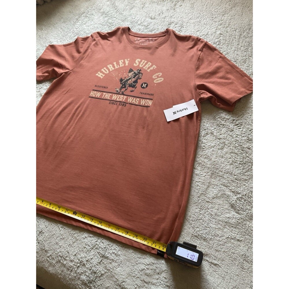 Hurley Short Sleeve T-Shirt Graphic Surf Club Large How The West Was Won